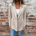Damen eleganter und bequemer Blazer mit doppelter Knopfleiste R&B