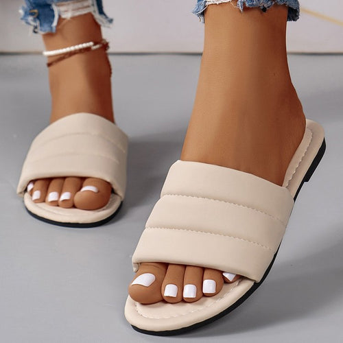 Damen elegante Clogs mit breiten, geflochtenen Riemen R&B