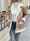 Damen Modische und gemütliche Jacke mit Teddyfutter R&B
