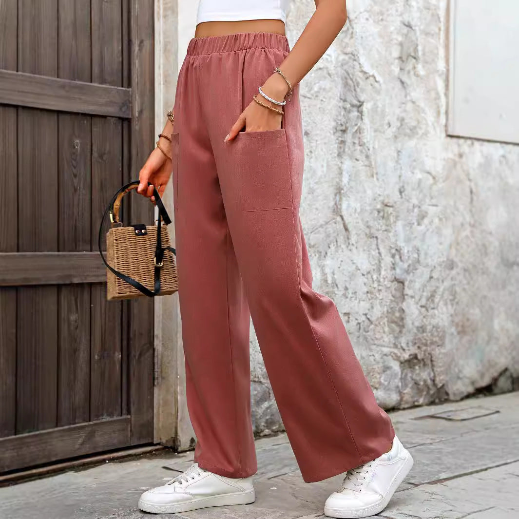 Damen Komfortable weite Stoffhose R&B