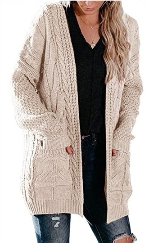 Damen Strickjacke mit Taschen und lässigem Schnitt R&B
