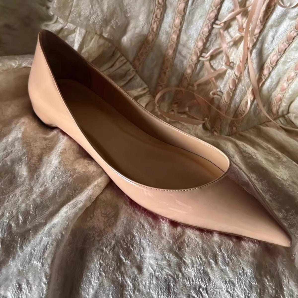 Damen spitze Ballerinas mit moderner Silhouette R&B