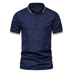 Herren Poloshirt mit modernem Design und dekorativem Muster