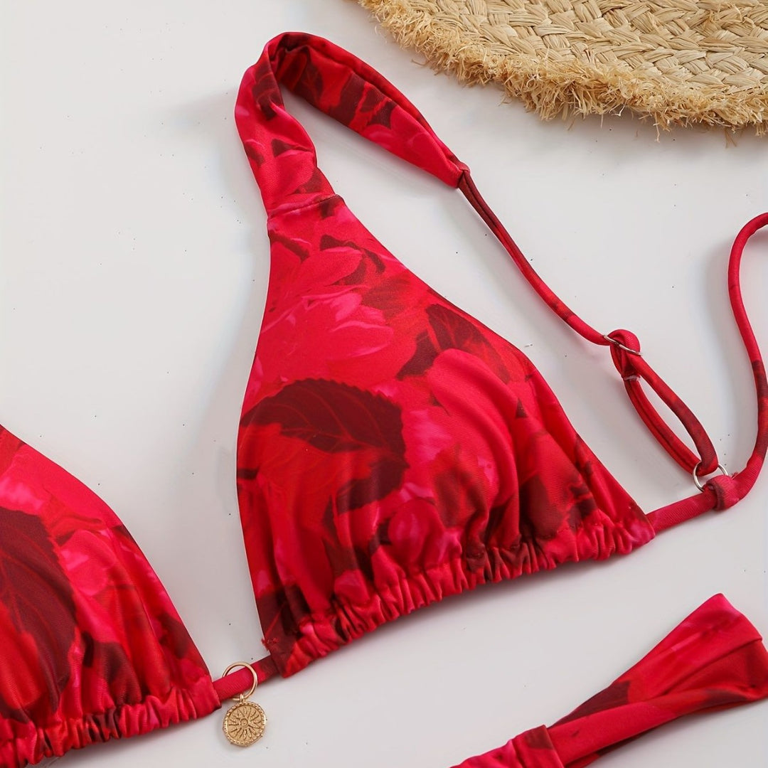 Damen Triangel-Bikini mit komfortablen verstellbaren Trägern R&B