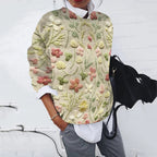 Damen Gemusterter Pullover mit modernem Strickdesign R&B