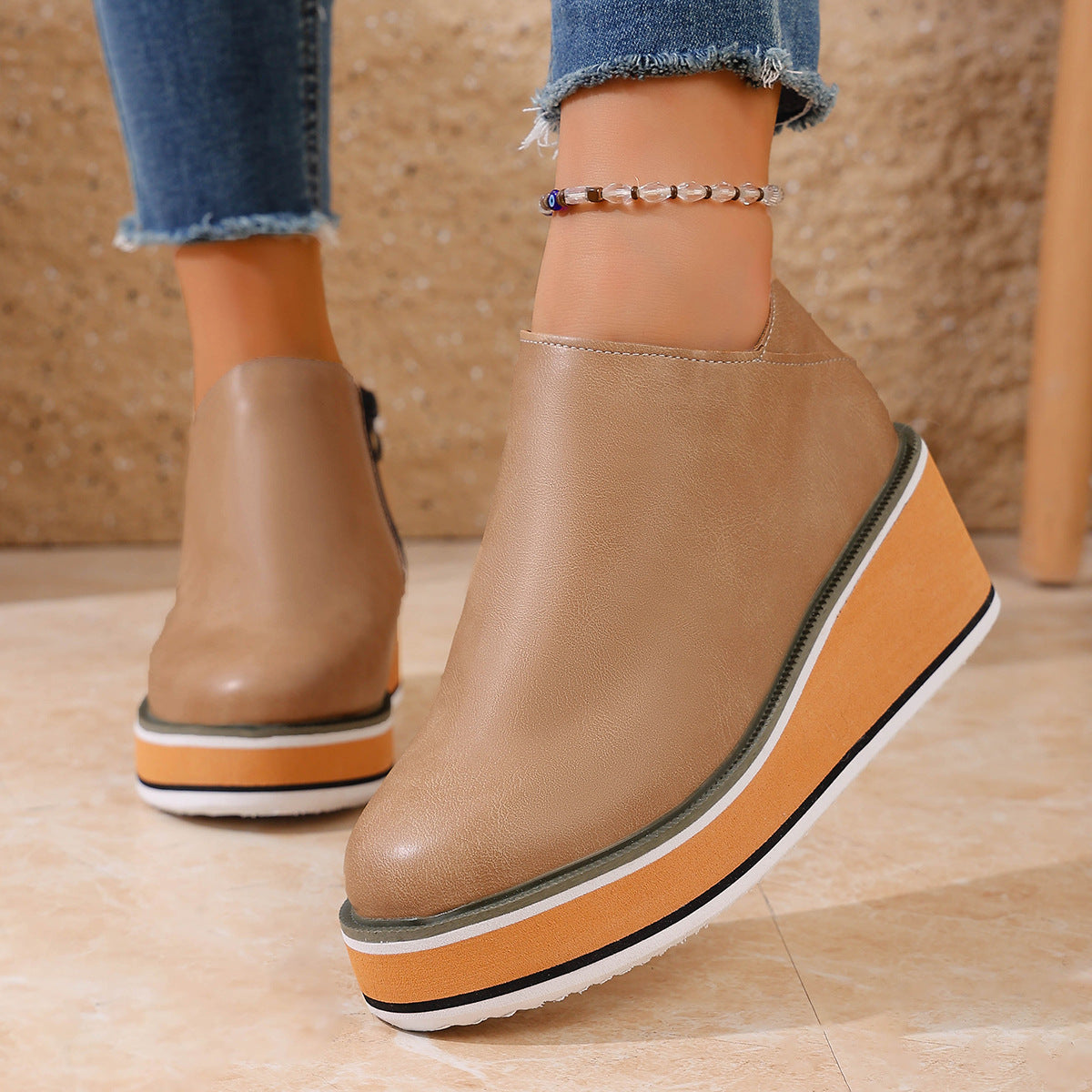 Damen Wedge-Sandaletten mit elegantem Absatz und rutschfester Sohle R&B