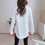 Damen Langarmshirt aus atmungsaktiver Baumwolle R&B