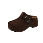 Damen Komfort Clogs mit modischem Riemen und ergonomischem Fußbett R&B