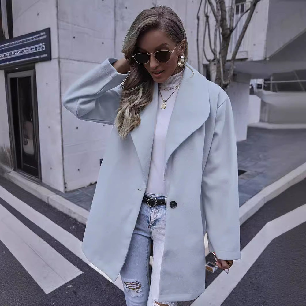 Damen Elegante Oversized Jacke R&B