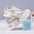 Damen Sportliche Modische Sneakers mit atmungsaktivem Obermaterial und dämpfender Sohle R&B