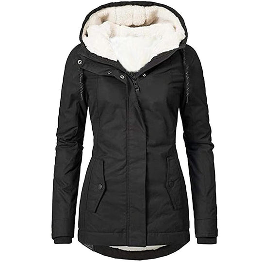 Damen warme Outdoor-Jacke mit kuscheligem Futter R&B