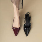 Damen Slingback Ballerinas mit elegantem Spitzen-Design R&B