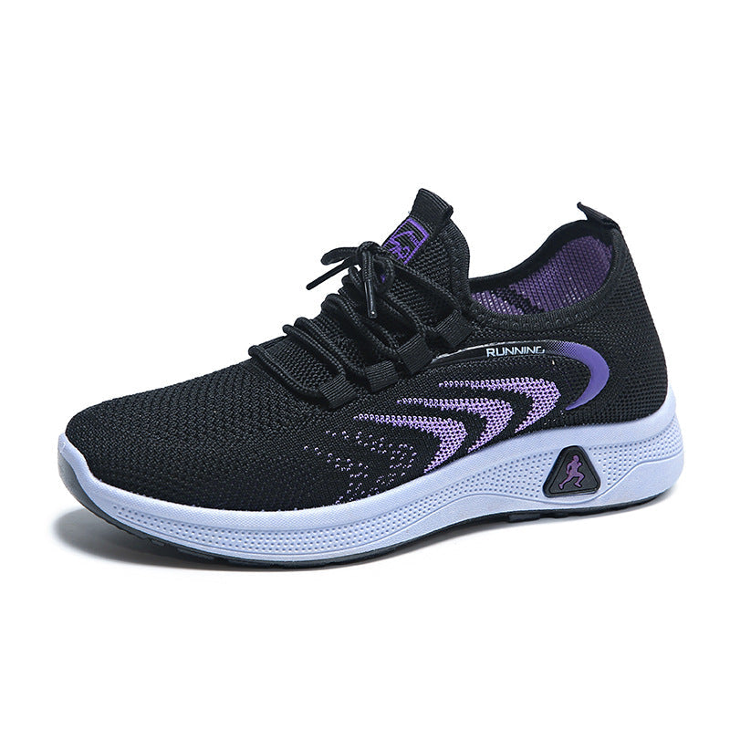 Damen atmungsaktive Laufschuhe mit flexibler Sohle und innovativem Obermaterial