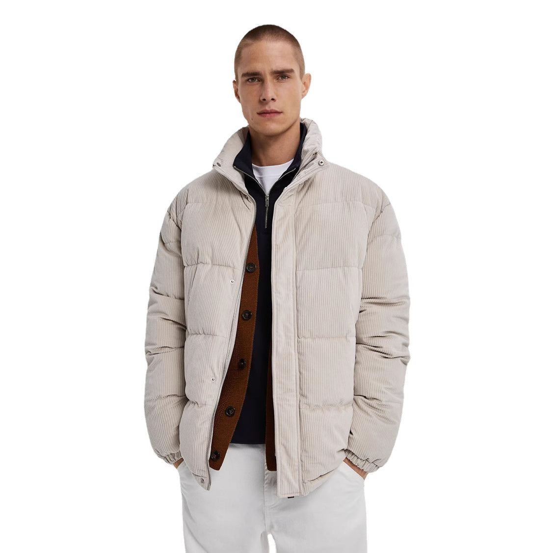 Damen Pufferjacke im Cord-Look Hedi-Mode