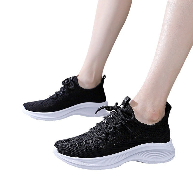 Damen Sportliche Freizeitsneaker mit atmungsaktiven Mesh-Einsätzen und dämpfender Sohle R&B