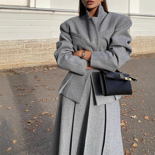 Damen Oversize Wollblazer im modernen Schnitt R&B