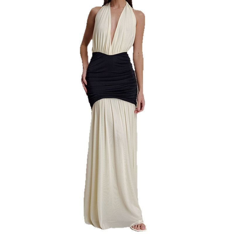 Damen Elegantes Maxi-Kleid mit raffiniertem Wickeloberteil R&B