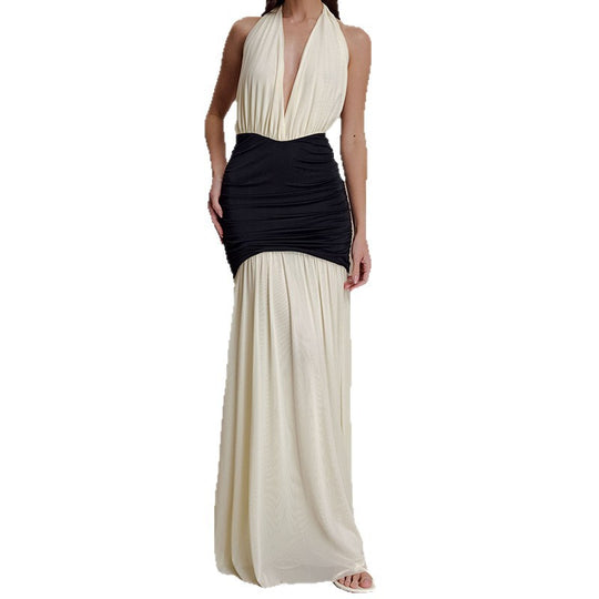 Damen Elegantes Maxi-Kleid mit raffiniertem Wickeloberteil R&B