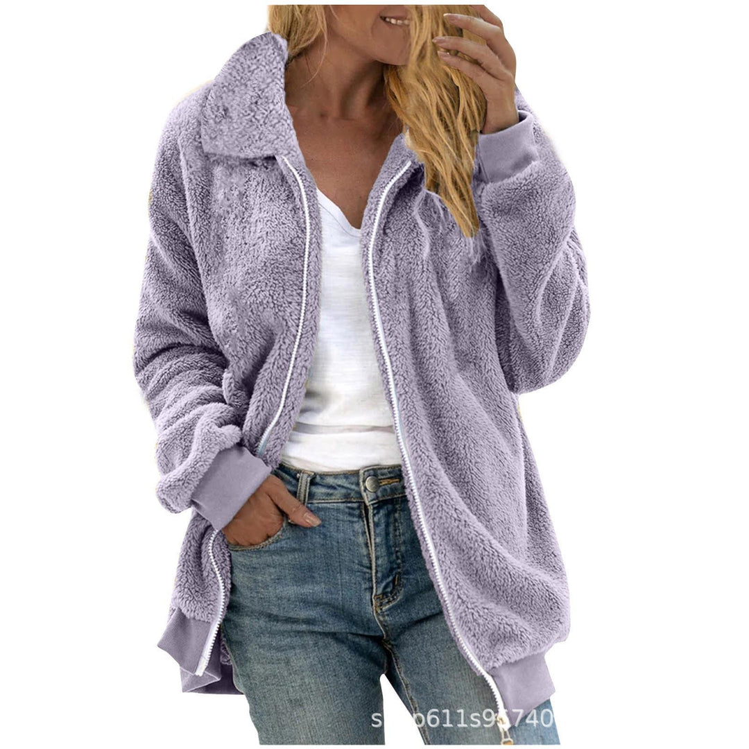 Damen Fleece-Jacke im Oversized-Stil R&B