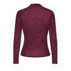 Damen Glitzerndes Langarmshirt mit schimmernden Pailletten R&B