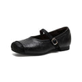 Damen Ballerinas mit hochwertigem Textil und verstellbarem Riemen