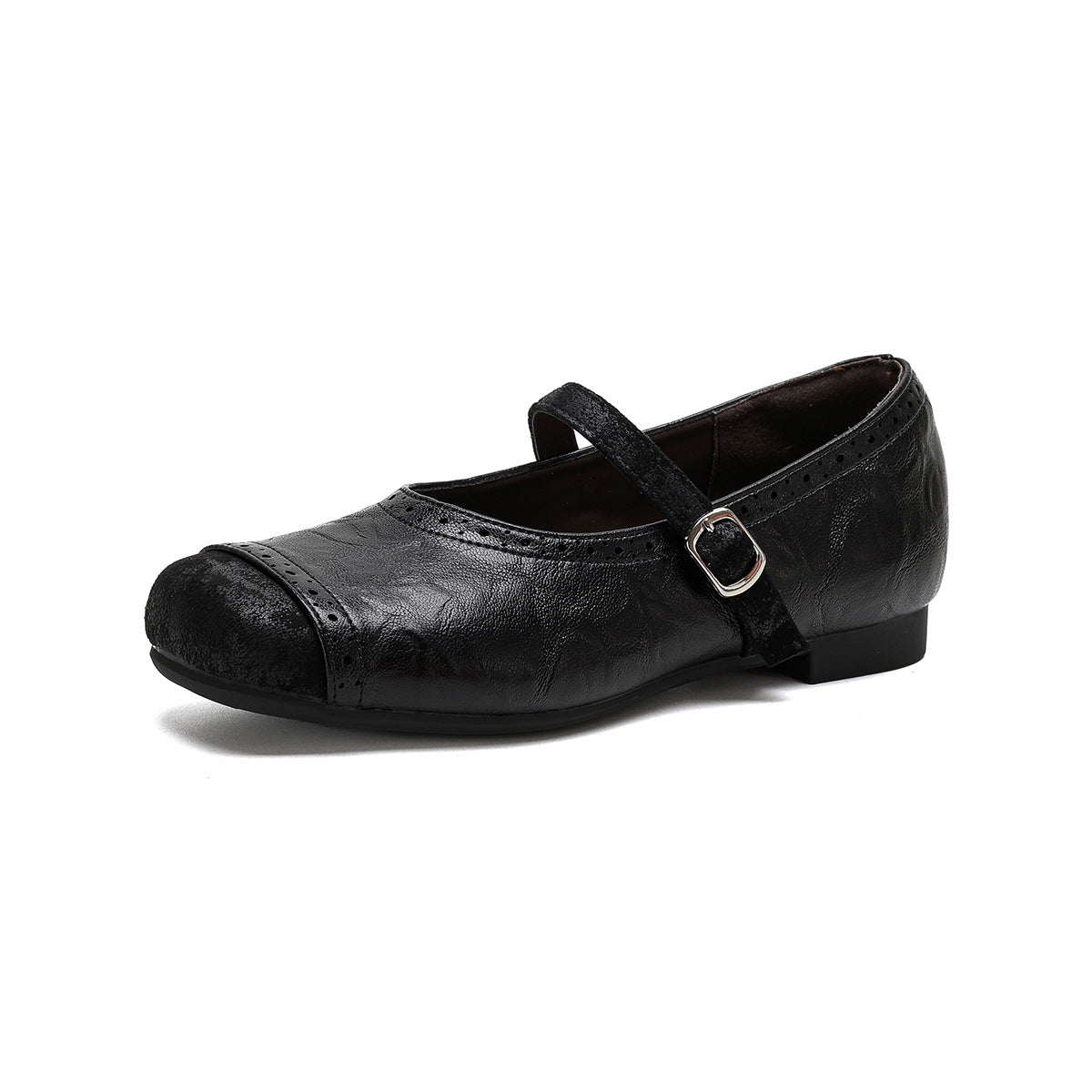 Damen Ballerinas mit hochwertigem Textil und verstellbarem Riemen