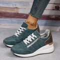 Damen sportliche Sneakers mit elegantem Reißverschluss und hohem Komfort R&B