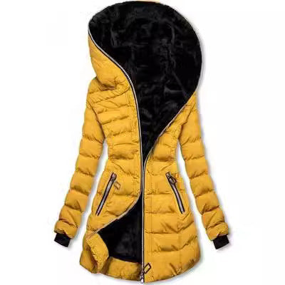 Damen Kapuzenjacke mit warmem Innenfutter R&B