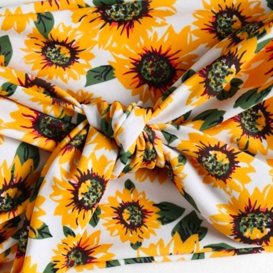Damen Haarband mit verspieltem Sonnenblumenmuster R&B