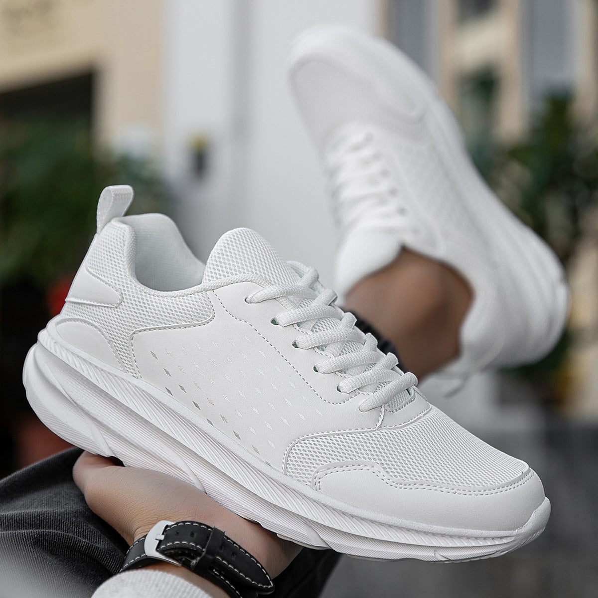 Damen Leichte und atmungsaktive Freizeitsneakers mit dämpfender Sohle