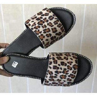 Damen modische Hausschuhe mit Leopardenmuster R&B
