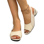 Damen Sling-Sandalen mit elegantem Absatz R&B