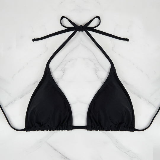 Damen Triangel-Bikini mit anpassbaren Bändern und hohen Beinausschnitten R&B
