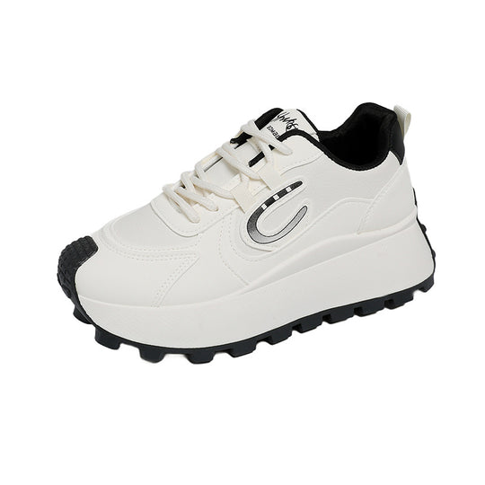 Damen Sportliche Plateau Sneakers mit modischem Design und rutschfester Sohle R&B