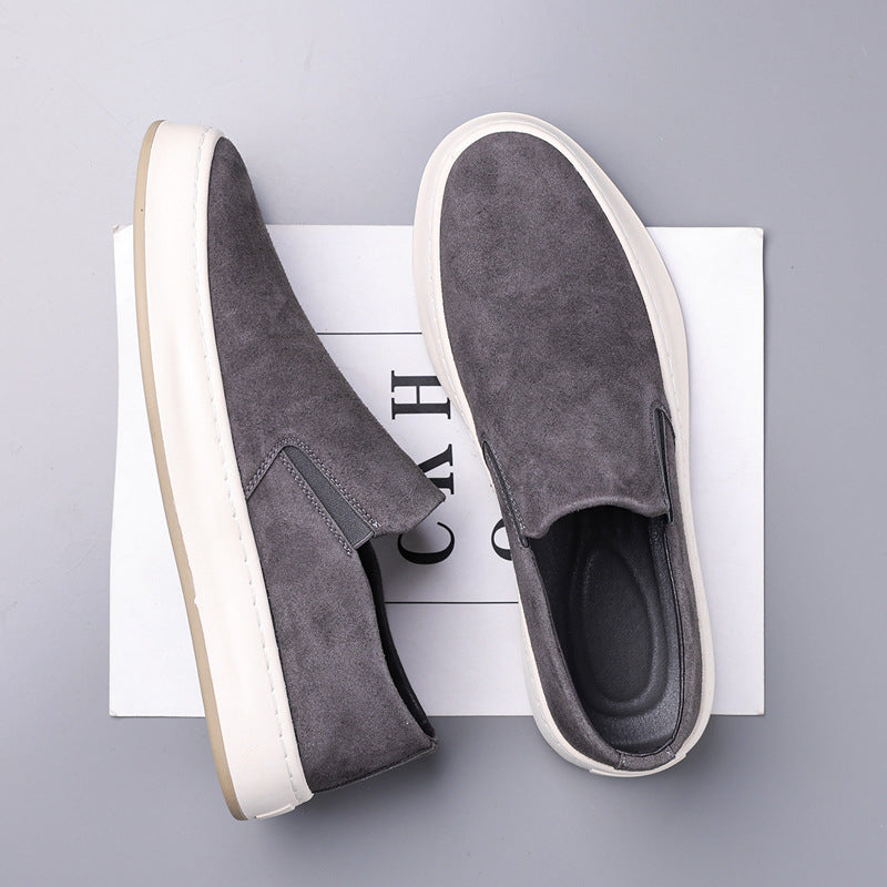 Damen Slip-On Sneakers aus hochwertigem Wildleder mit rutschfester Sohle und gepolsterter Innensohle R&B