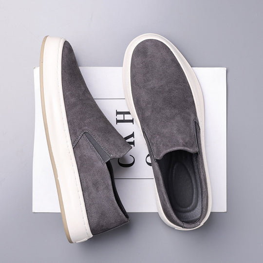 Damen Slip-On Sneakers aus hochwertigem Wildleder mit rutschfester Sohle und gepolsterter Innensohle R&B
