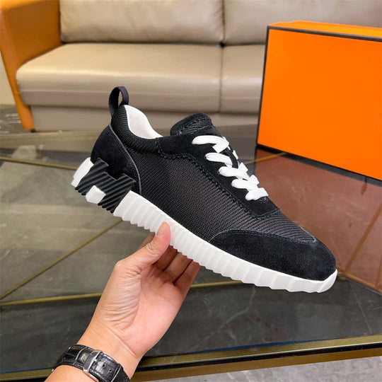 Damen Modische Sneakers mit atmungsaktiver Oberflächenstruktur und robustem Profil R&B