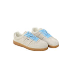 Damen Sportliche Sneaker aus weichem Wildleder mit modischem Schnürdesign R&B