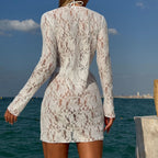 Damen Spitzen-Strandkleid R&B