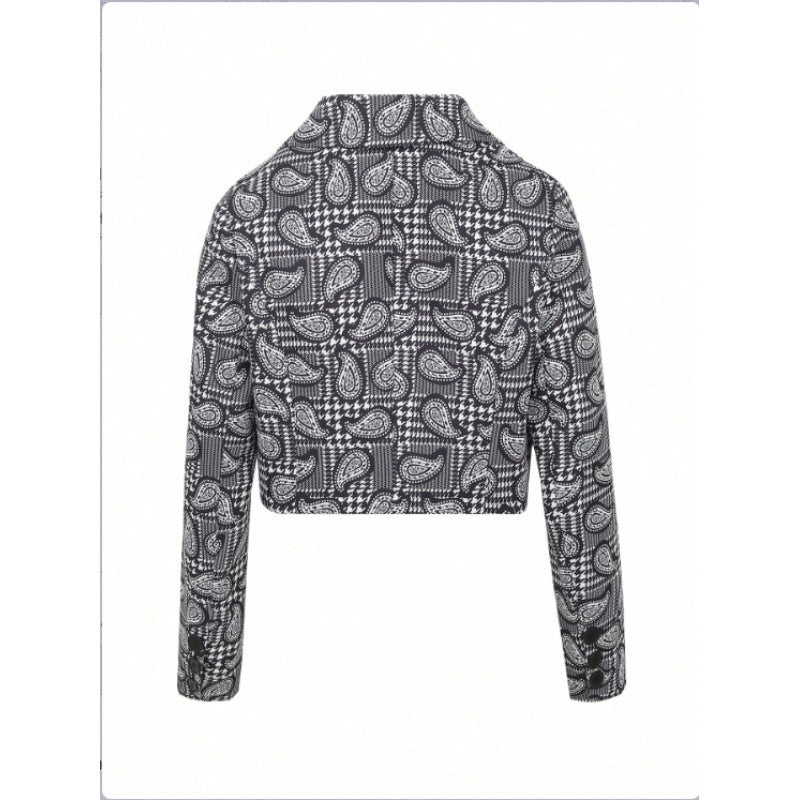 Damen Blazer mit modischem Paisleymuster und tailliertem Schnitt R&B