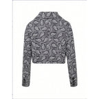 Damen Blazer mit modischem Paisleymuster und tailliertem Schnitt R&B