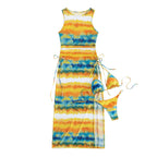 Damen Maxikleid mit trendigem Wickeldesign