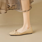 Damen Ballerinas mit elegantem Knotendesign und bequemer Sohle