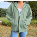 Damen bequeme Kapuzenjacke mit praktischen Taschen und lässigem Schnitt R&B