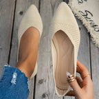 Damen Ballerinas mit kreativem Hahnentrittmuster und flexiblem Fußbett R&B