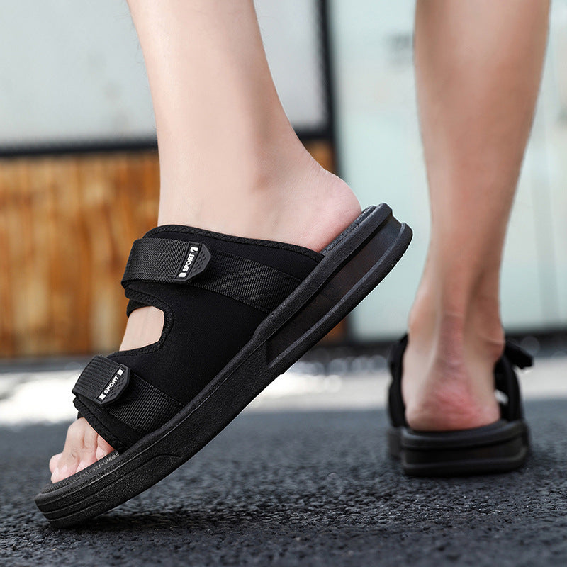 Damen Sportliche Badesandalen mit ergonomischem Klettverschluss und rutschfester Sohle R&B