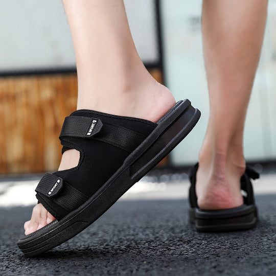 Damen Sportliche Badesandalen mit ergonomischem Klettverschluss und rutschfester Sohle R&B