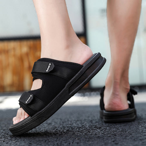 Damen Sportliche Badesandalen mit ergonomischem Klettverschluss und rutschfester Sohle R&B