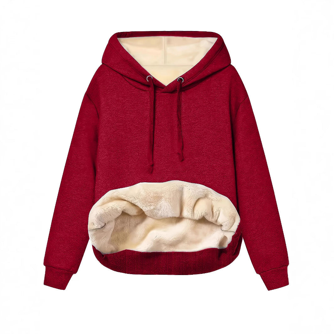 Damen Kapuzenpullover mit kuscheligem Innenfutter und oversized Passform R&B