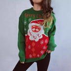 Damen Weihnachtspullover mit festlichem Santa-Motiv und bequemer Passform R&B